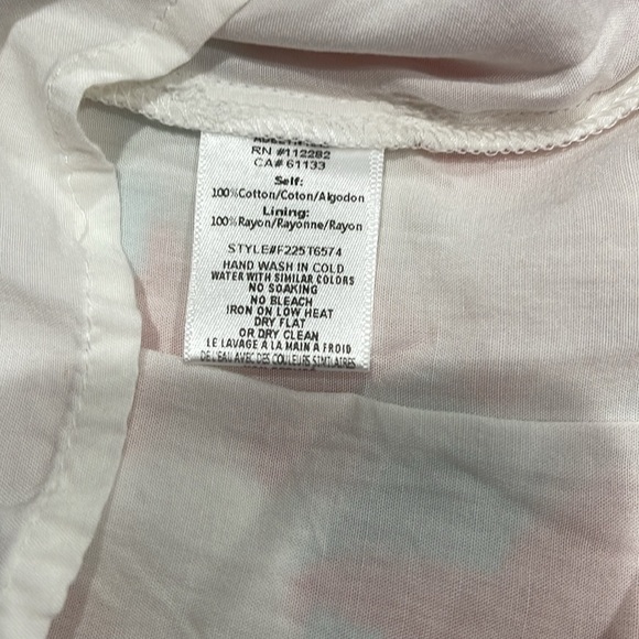 NWT Adelyn Rae Ailan Print Short Flutter Sleeve Top SZ L - Picture 5 of 5